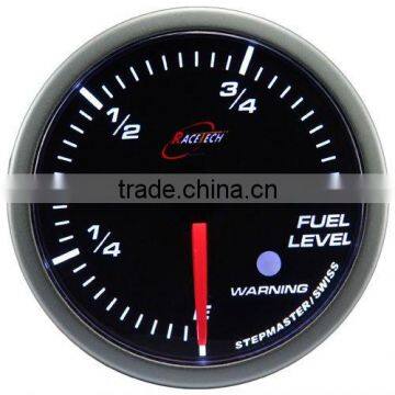 52mm smoke lens / super white LED fuel level gauge with warning/52mm fuel level gauge