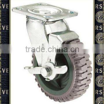 heavy duty pu wheels industrial caster wheels heavy duty caster with brake