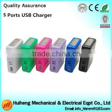 New products 5 Ports USB Charger , Multi Port USB Chargers For Iphone