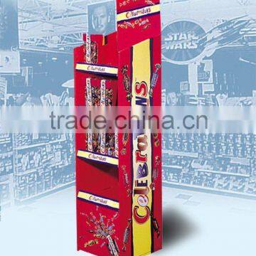 candy cardboard floor display racks