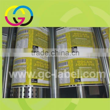 Guangzhou manufacturer hologram vinly material self-adhesive label stickers