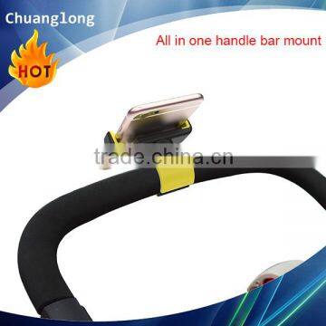 simple and portable all in one baby stroller handle bar mount for 3.5-6'' cell phones