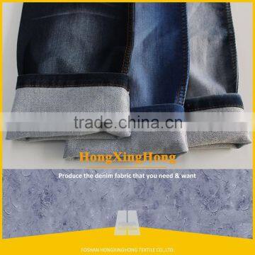 NO.755 dark blue blue color lycra-cotton fabric denim stocklot