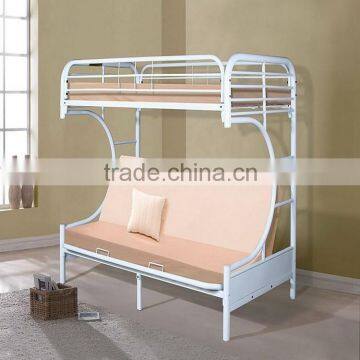 Full two levels metal bunk bed for hostel iron bed