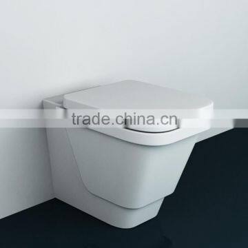 CRW HB-3562 Bathroom European Small Round Wall Hung Toilet