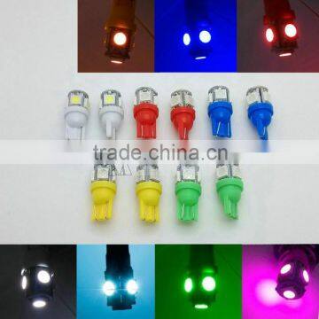 LED Light Bulb Reading Parking Light Side Wedge Tail Light Lamp 192 168 194 W5W white/blue/red/green/yellow/pink 12V