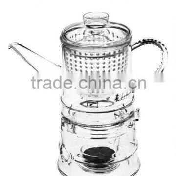 Glass Teapot with Candle Heater