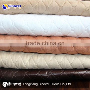 100% polyester quilted suede fabric