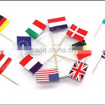 Customized Paper Flag BambooToothpicks,Customized Flag Toothpicks