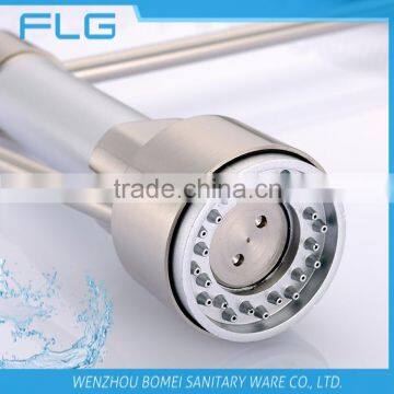 Useful Nickel Brushed UPC Pull Down And Rotating Spout Combined In One Kitchen Sink Faucet Mixer Tap FLG3763 photo-3