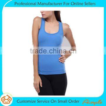 Wholesale custom sexy tight blank gym tank top for women