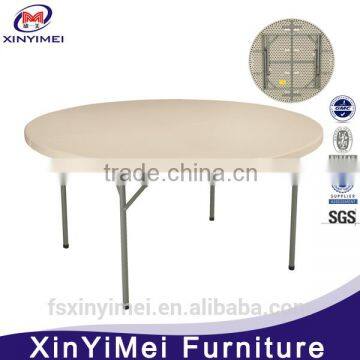 new design half moon plastic table