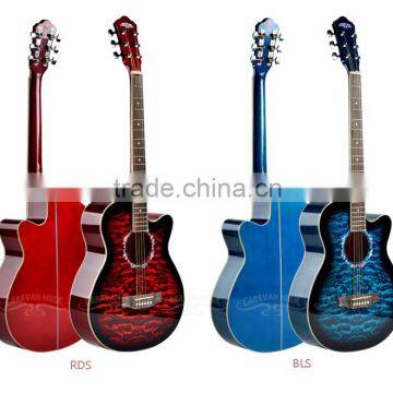 Caravan Music 39 Inch High Quality Acoustic Guitar for Beginners Made in China HS3930 photo-3