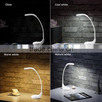 Excelvan Desk Lampe Golf Type Lamp Changeable 3-Light Mode Touch Sensor USB LED Eye Care Lamp Light With Adjustable Gooseneck