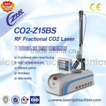 Multifunctional CO2-Z15BS Co2 Laser Fractional Rf Fractional 100um-2000um 10.6um Rf Beauty Machine Spot Scar Pigment Removal