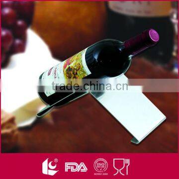 China Single Bottle Serving Stainless Steel Novelty Wine Rack