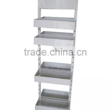 Custom retail store floor metal spice display rack,metal display shelf for spices,spices display stand