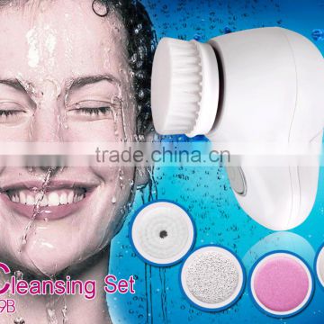 5 in 1hot sale Portable facial cleansing brush with Skin cleansing set