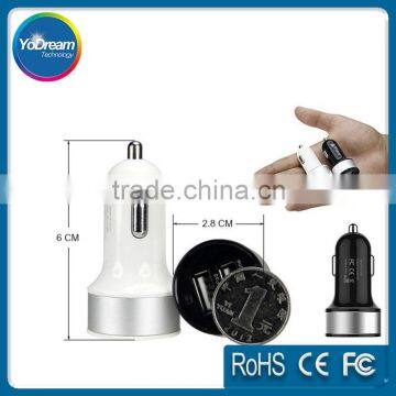 2 Slot universal mini/micro USB Car Charger 5V 2.3A Charging for Mobile Phone