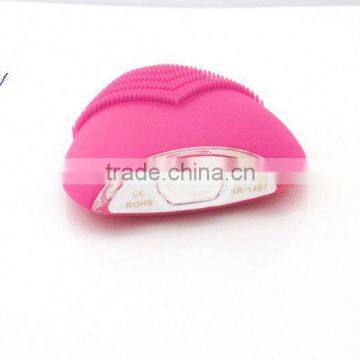 Multifunction mini sonic face brush silicon ultrasonic cleaning machine