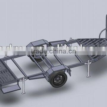 Single or double Australia portable galvanized mobile toilet trailer