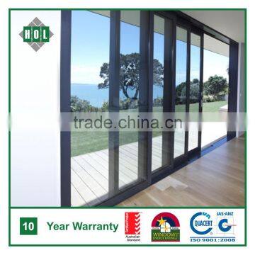 Sliding door for garden, multi sash, aluminum frame