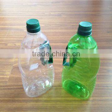 1000ml bulk clear/green pet cooking olive oil vinegar bottle with flip top lid wholesale