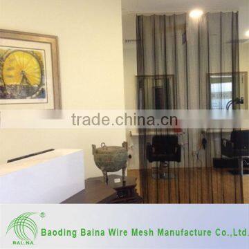 China supplier black folding room divider/curtain (factory)