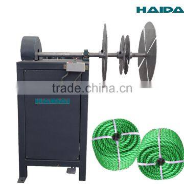 High speed rope coiler machine