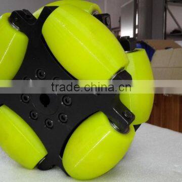 254mm Heavy Duty Industrial Omni Directional Wheel With Pu Roller (professional Custom,payload:500KG/pcs ) photo-2