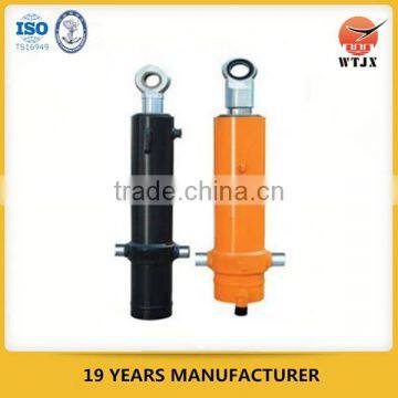 telescopic hydraulic cylinders for side-dumping truck