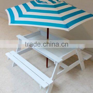 Outdoor Solid Wood Children Kids Sandpit Picnic Table photo-2