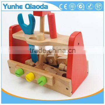 Take-Along Tool Kit Wooden Construction Toy (24 Pcs)wooden Toolbox Play Set photo-2