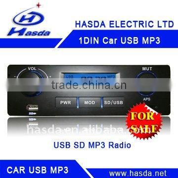 one Din car stereo player with usb sd