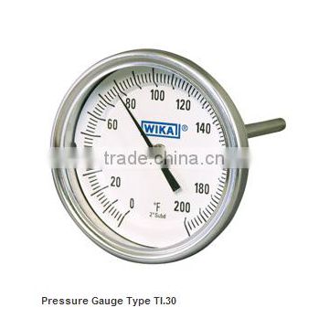 Stainless Steel Case & Wetted Parts Bimetal Thermometer Type TI.30 - Process Grade Resettable