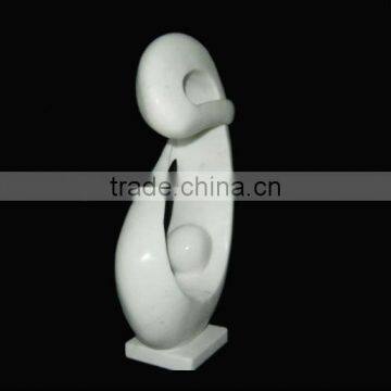 White Marble Abstract Carving Sculpture