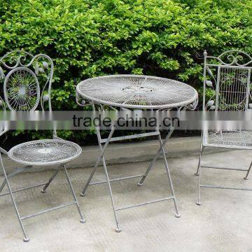 Antique grey garden iron shabby chic furniture