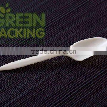 Disposable dinner custom printed pulp cutlery spoons forks and knifes HLS02