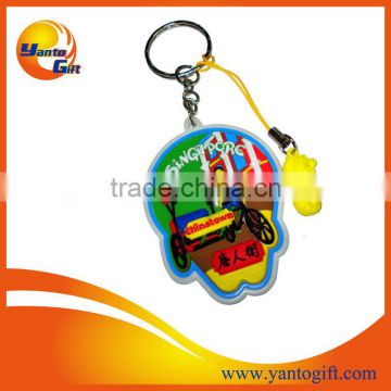 Whoelsale Custom 3D PVC keychain for promotion