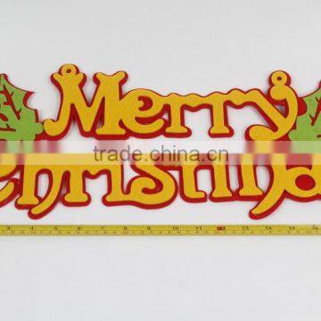 Merry Christmas Window Listing Christmas Decorations Non-woven Fabrics English Letters Decorations photo-4