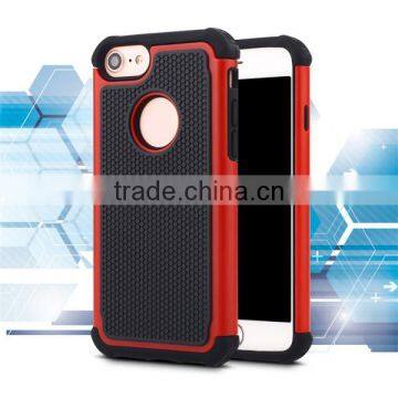 3 in 1 Back Cover Football Pattern Phone Shell TPU + PC Phone Case for IPhone 7 photo-2