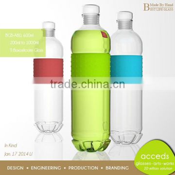 Different Shaped Design Custom Glass Drink Bottle BPA Free