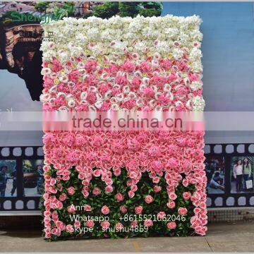 SAST-70001 Cheap fake flower wedding flower wall real touch artificial flower wall