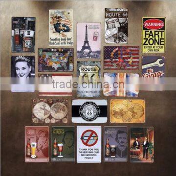 Wholesale Vintage Metal Antique Tin Sign photo-2