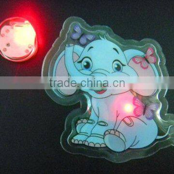 waterproof flashing LED PVC patch for garment