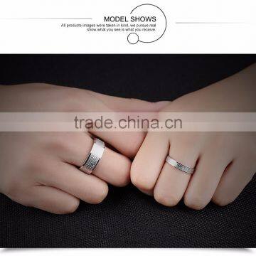 Wholesale Stainless Steel Jewelry Couple Rings for Valentines Day photo-6