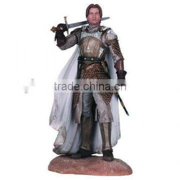 Guo hao hot sale custom resin Game of Throne toys , hot Jaime Lannister figure toys