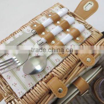 Wholesale Wicker Picnic Basket With Wine Holder for 2 Person photo-6