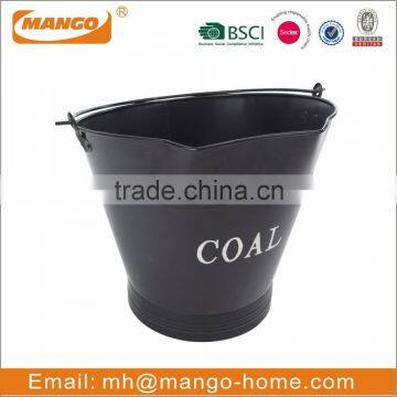 Black Metal Coal Bucket