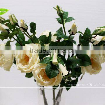 GNW FL-RS65-10CM-PU Beauty velvet rose flower for decoration